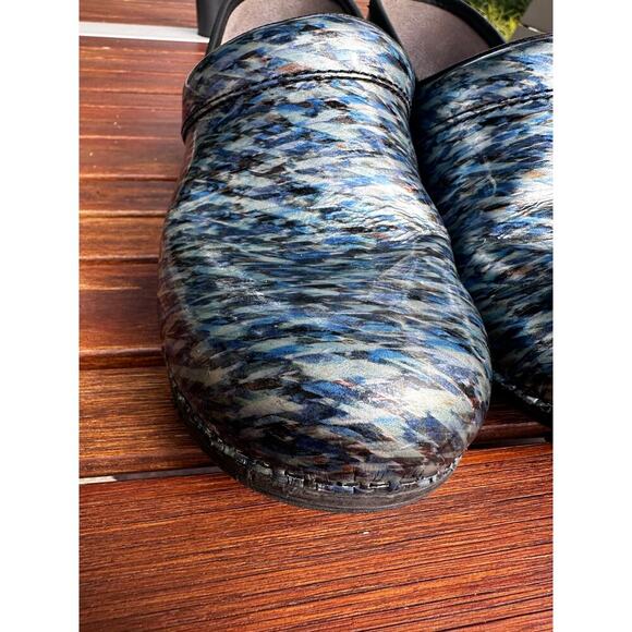 Dansko Women’s Professional Blue Waves Clog Nurse Shoe Size 39/US 8-8.5 - Picture 6 of 11